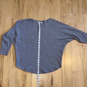 Women's Gray Batwing lightweight sweater